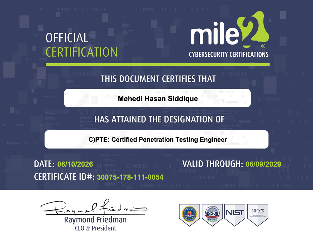 C)PTE — Certified Penetration Testing Engineer
